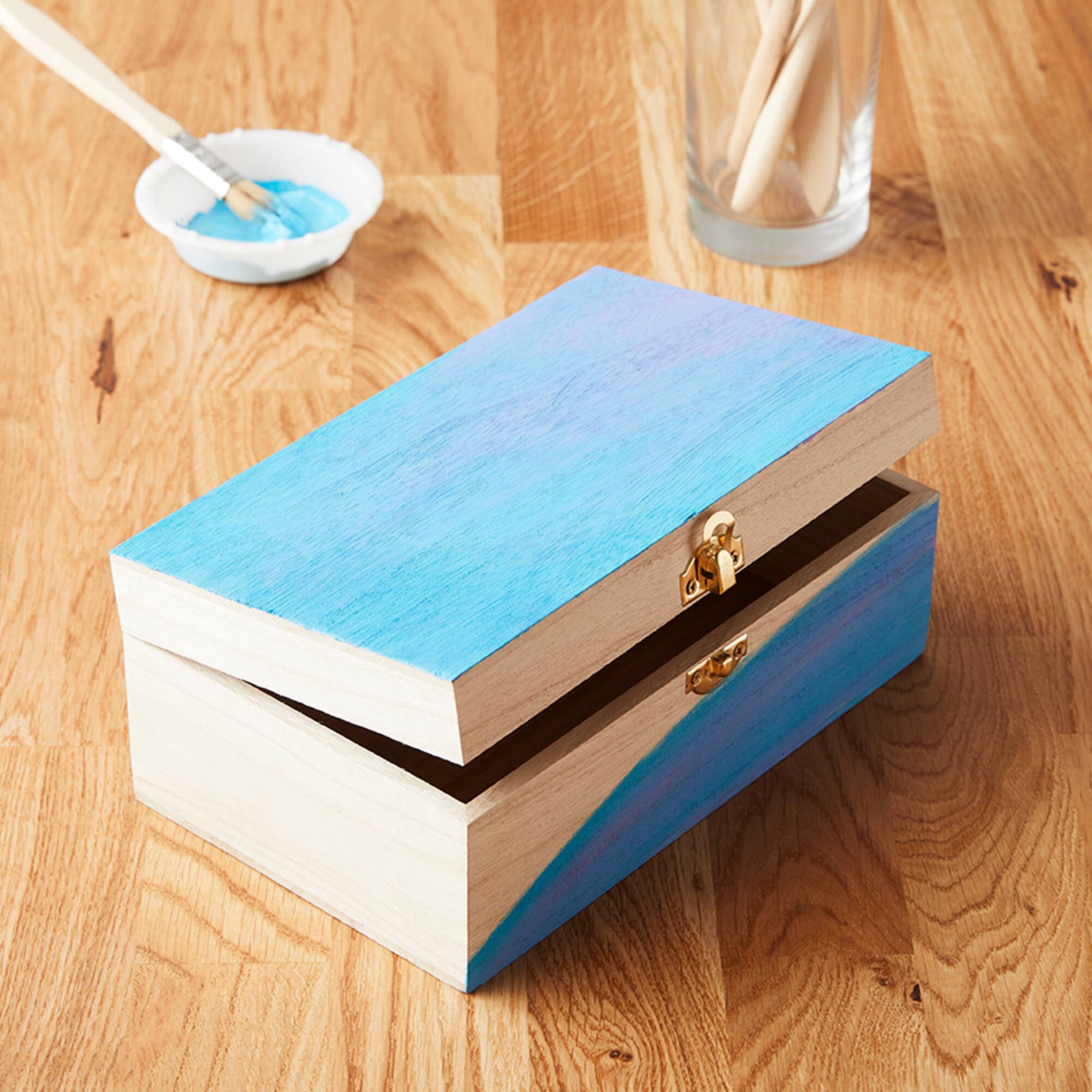 12 Pack: 8.5" Wood Trinket Box by Make Market®